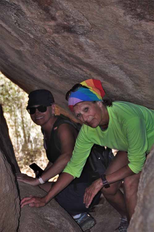 the gang at the boulders